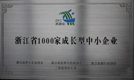 志远科技浙江省1000家成长型中小企业